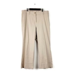 NWT J. Jill Ecru Linen Stretch Pants sz 16